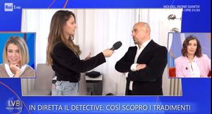 Giuseppe Tiralongo investigatore privato intervistato a La Volta Buona su Rai 1